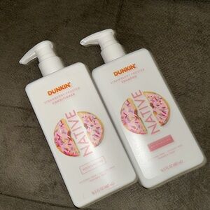 Native Dunkin' Strawberry Frosted Shampoo and Conditioner Set